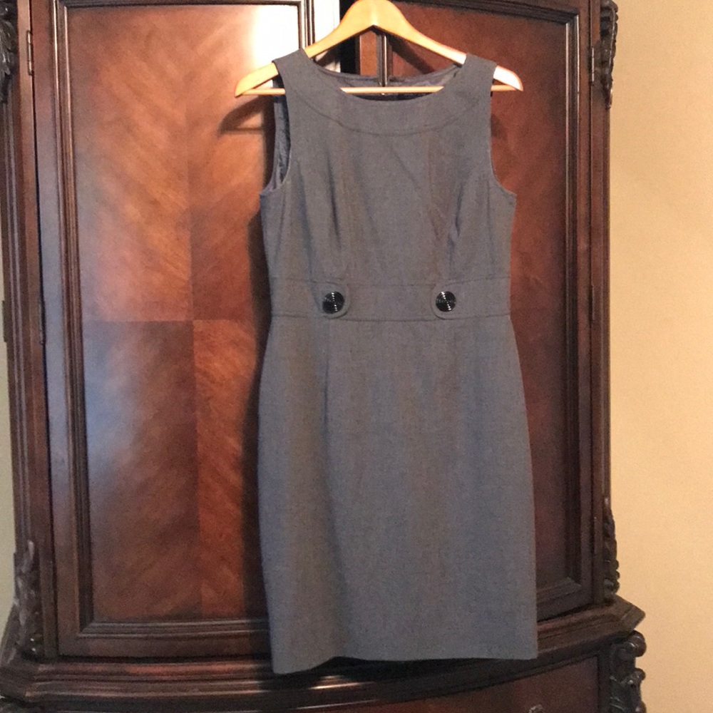 Tahari Grey Dress Size 8P